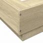 Preview: Bettgestell mit LED Sonoma-Eiche 150x200 cm Holzwerkstoff