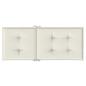 Preview: Hochlehner-Auflagen 4 Stk. Melange Creme 120x50x4 cm Stoff