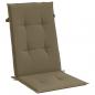 Preview: Hochlehner-Auflagen 6 Stk. Melange Taupe 120x50x4 cm Stoff