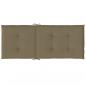 Preview: Hochlehner-Auflagen 6 Stk. Melange Taupe 120x50x4 cm Stoff