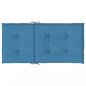 Preview: Niedriglehner-Auflagen 6 Stk. Melange Blau 100x50x4 cm Stoff