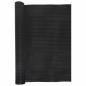 Preview: Balkon-Sichtschutz Schwarz 400x90 cm Poly Rattan