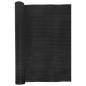 Preview: Balkon-Sichtschutz Schwarz 500x100 cm Poly Rattan