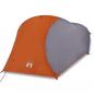 Preview: Kuppel-Campingzelt 4 Personen Orange Wasserdicht