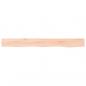 Preview: Wandregal 100x10x6 cm Massivholz Eiche Unbehandelt