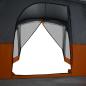 Preview: Campingzelt mit Vorzelt 4 Personen Orange Wasserdicht