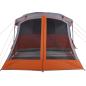 Preview: Campingzelt mit Vorzelt 4 Personen Orange Wasserdicht