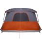 Preview: Campingzelt mit Vorzelt 4 Personen Orange Wasserdicht