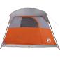 Preview: Campingzelt 4 Personen Orange Wasserdicht