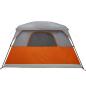 Preview: Campingzelt 4 Personen Orange Wasserdicht