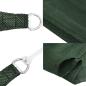 Preview: Sonnensegel 160 g/m² Dunkelgrün 2x5 m HDPE