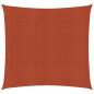 Preview: ARDEBO.de - Sonnensegel 160 g/m² Terrakottarot 3x3 m HDPE