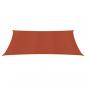 Preview: Sonnensegel 160 g/m² Terrakottarot 5x7 m HDPE