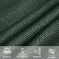 Preview: Sonnensegel 160 g/m² Dunkelgrün 2x3 m HDPE