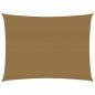 Preview: ARDEBO.de - Sonnensegel 160 g/m² Taupe 3,5x5 m HDPE
