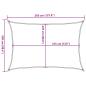Preview: Sonnensegel 160 g/m² Dunkelgrün 2,5x3,5 m HDPE
