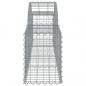 Preview: Gabionen mit Hochbogen 8 Stk. 200x30x40/60 cm Verzinktes Eisen