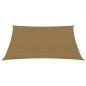 Preview: Sonnensegel 160 g/m² Taupe 4x5 m HDPE
