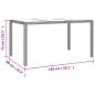 Preview: 5-tlg. Garten-Essgruppe mit Kissen Schwarz Poly Rattan