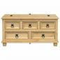 Preview: Truhe Corona 90x78x45 cm Massivholz Kiefer