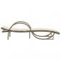 Preview: Sonnenliege mit Auflage Beige 60x199x42 cm Poly Rattan