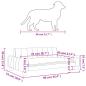 Preview: Hundebett Hellgrau 90x53x30 cm Stoff