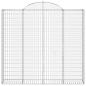 Preview: Gabione mit Hochbogen 200x30x180/200 cm Verzinktes Eisen