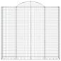 Preview: Gabione mit Hochbogen 200x30x180/200 cm Verzinktes Eisen