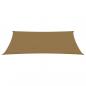 Preview: Sonnensegel 160 g/m² Taupe 2,5x4,5 m HDPE