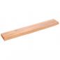 Preview: Wandregal Hellbraun 60x10x2 cm Massivholz Eiche Behandelt