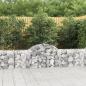 Preview: ARDEBO.de - Gabionen mit Hochbogen 14 Stk. 200x30x60/80 cm Verzinktes Eisen