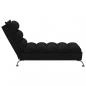 Preview: Chaiselongue mit Kissen Schwarz Stoff