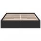 Preview: Bettgestell mit Schubladen Schwarz 160x200 cm Holzwerkstoff