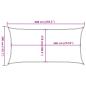 Preview: Sonnensegel 160 g/m² Terrakottarot 3x6 m HDPE