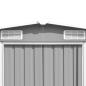 Preview: Gerätehaus 257x392x181 cm Metall Grau