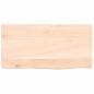 Preview: Wandregal 40x20x2 cm Massivholz Eiche Unbehandelt