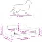 Preview: Hundebett Blau 100x54x33 cm Samt