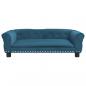 Preview: Hundebett Blau 95x55x30 cm Samt