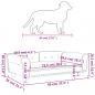 Preview: Hundebett Blau 95x55x30 cm Samt