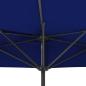 Preview: Balkon-Sonnenschirm Alu-Mast Blau 300x155x223cm Halbrund