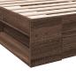 Preview: Bettgestell mit Schublade Braun Eiche 90x190 cm Holzwerkstoff