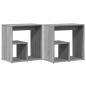 Preview: Beistelltische 2 Stk. Grau Sonoma 50x30x50 cm Holzwerkstoff