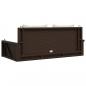 Preview: Hängebank mit Kissen Braun 119x56x48 cm Poly Rattan
