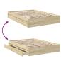 Preview: Bettgestell mit Schubladen Sonoma-Eiche 140x190cm Holzwerkstoff