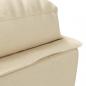 Preview: Chaiselongue mit Kissen Creme Stoff