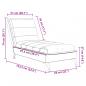 Preview: Chaiselongue mit Kissen Creme Stoff