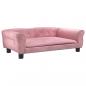 Preview: Hundebett Rosa 95x55x30 cm Samt