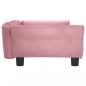 Preview: Hundebett Rosa 95x55x30 cm Samt