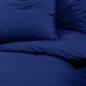 Preview: Bettwäsche-Set Marineblau 140x200 cm Leichte Mikrofaser