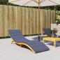 Preview: ARDEBO.de - Sonnenliegen-Auflage Marineblau Oxford-Gewebe